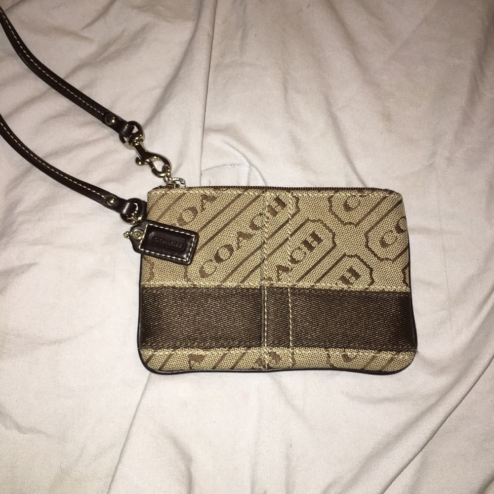 NEW Authentic COACH wristlet - NEVER USED